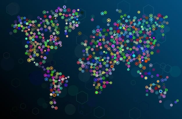 A digital map of the world with color-coded countries reflecting different safety levels, with small icons indicating specific risks like crime or health.