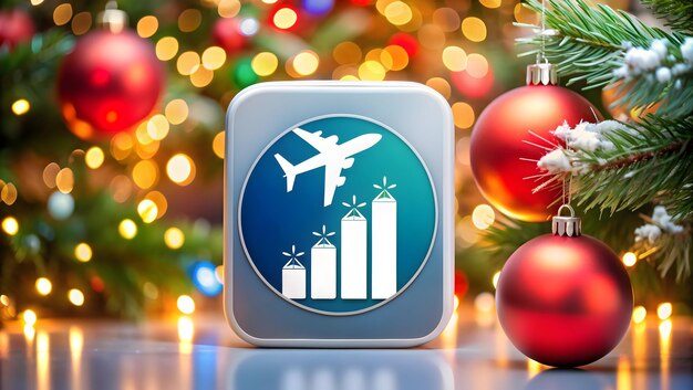 A graph showing the projected increase in holiday travelers in the US for 2025. The graph clearly illustrates the 7% rise and compares it to previous years. The visual emphasizes the key question: Is the US Travel Industry Prepared for the 7% Increase in Holiday Travelers Expected in 2025?