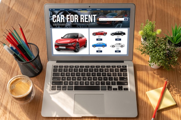A screenshot of a comparison website for rental cars, showing various rental options and their prices, highlighting a significant price difference between different companies and vehicle types.