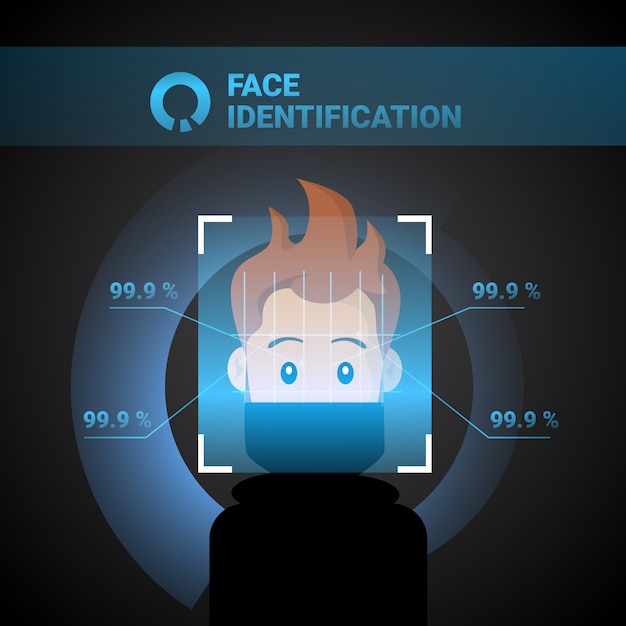 An infographic showing the process of facial recognition at a border crossing. The infographic illustrates the steps: image capture, data extraction, matching against a database, and identity verification. Visual elements include icons representing each step and a highlighted face being scanned. The graphic emphasizes the speed and accuracy of New Border Crossing Technology: How Facial Recognition is Speeding Up Entry into the US.