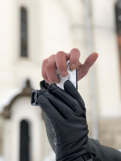 A person demonstrating a self-defense technique using a set of keys held between their fingers in a defensive posture, emphasizing Travel Safety and Self-Defense: Practical Techniques to Protect Yourself on the Road.