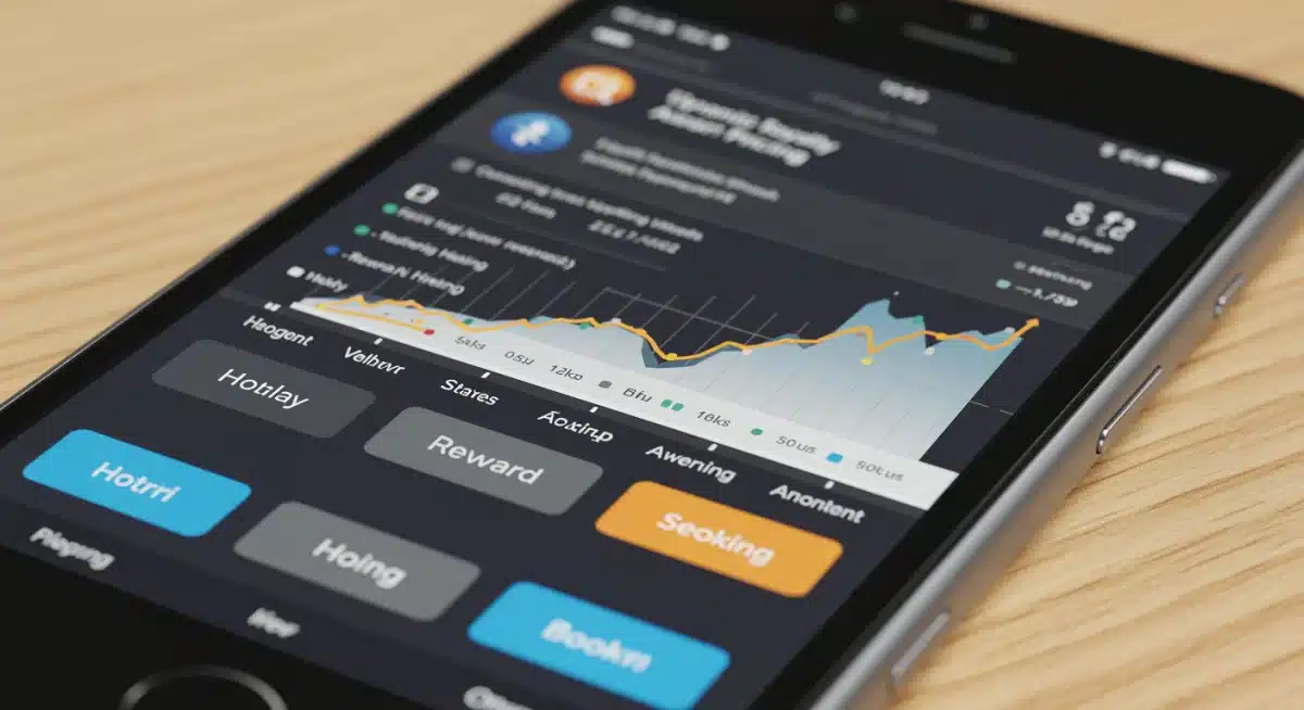 Smartphone app showing dynamic hotel award pricing fluctuations