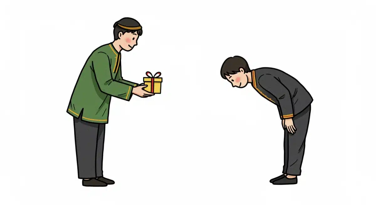 Illustrative depiction of varied international greeting customs